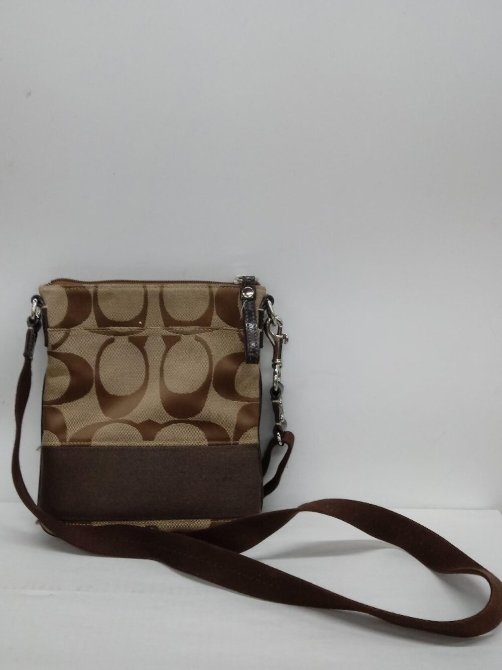 Coach Small Signature Brown Purse